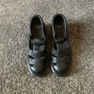 Dr. Martens Sandals Womens Size 10 Black Leather